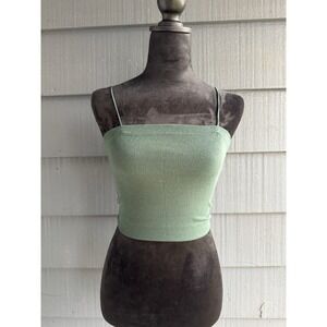 American‎ Eagle Teal Color Tank Top Cropped Top Size Small!